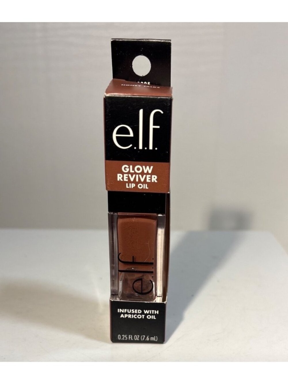 e.l.f. Glow Reviver Lip Oil Honey Talks Infused With Apricot Oil 0.25 Fl Oz
